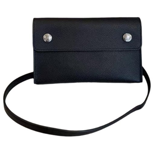 Hermesnap leather crossbody bag