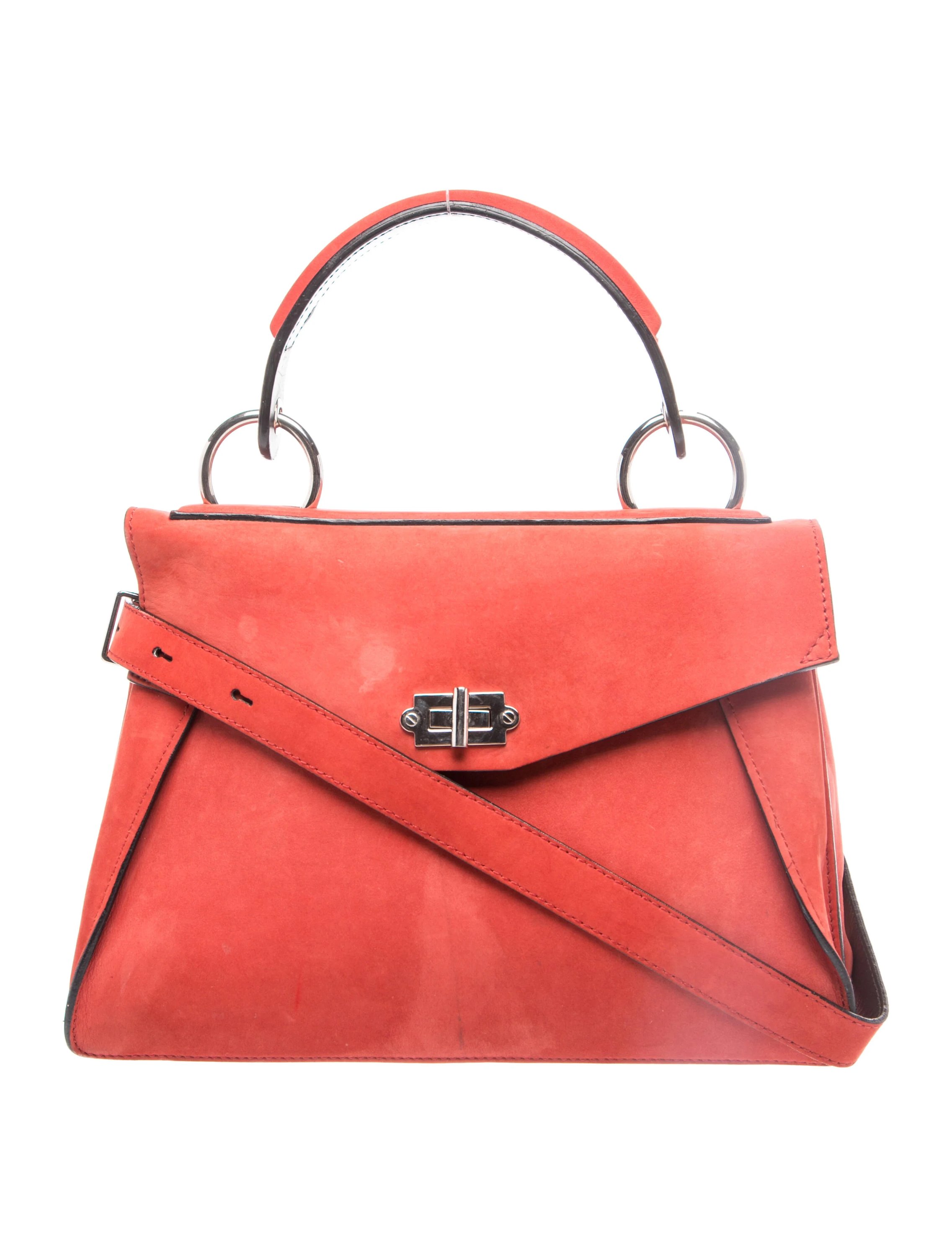 Suede Top Handle Bag