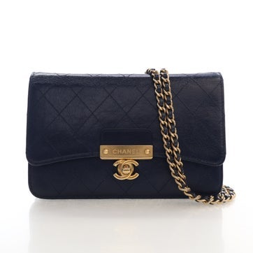 Calfskin Wallet On Chain Small