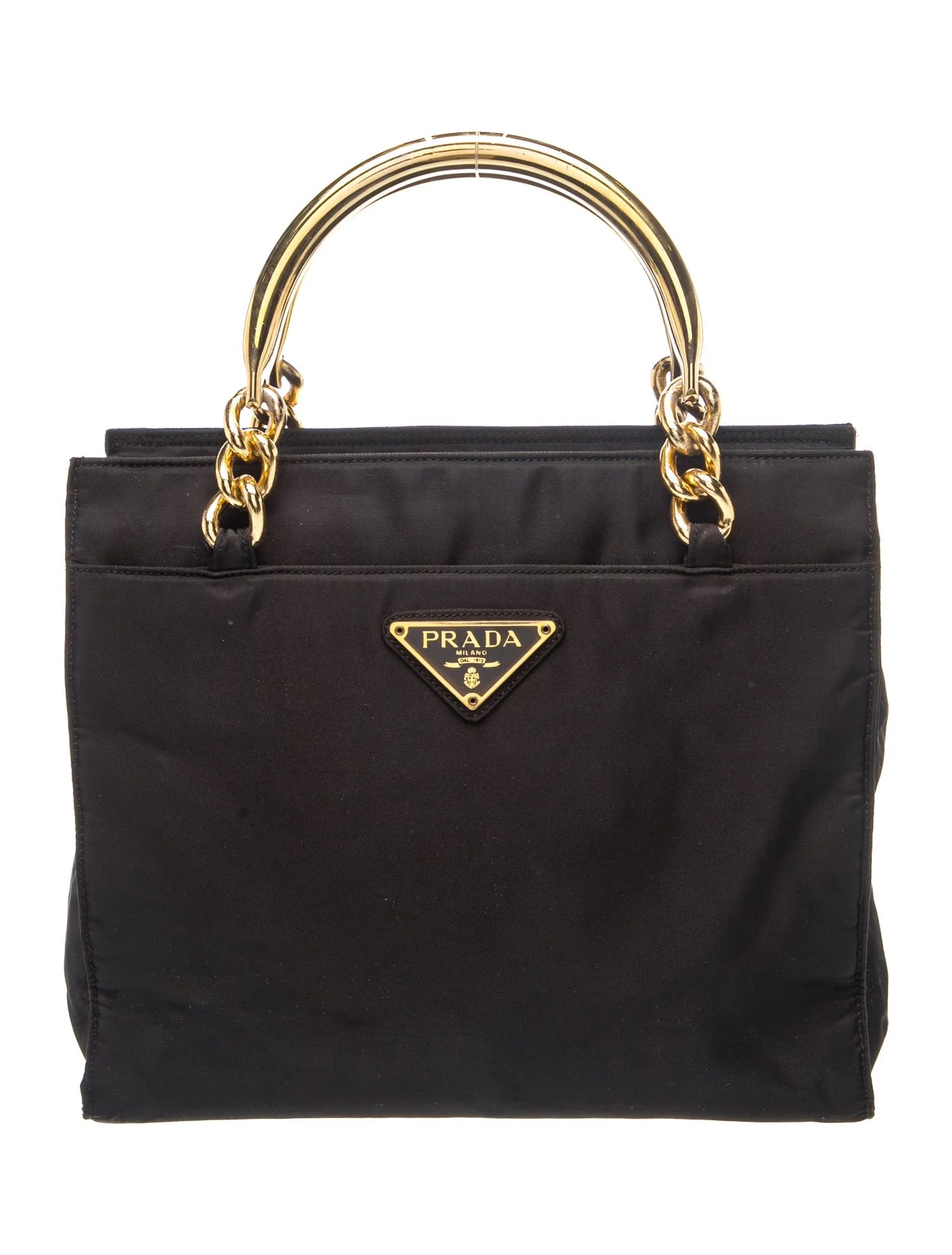 Tessuto Nylon Top Handle Bag