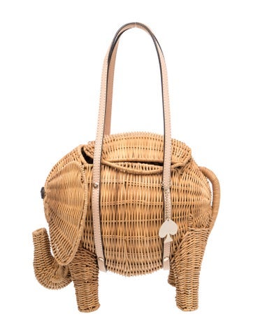 Wicker Top Handle Bag