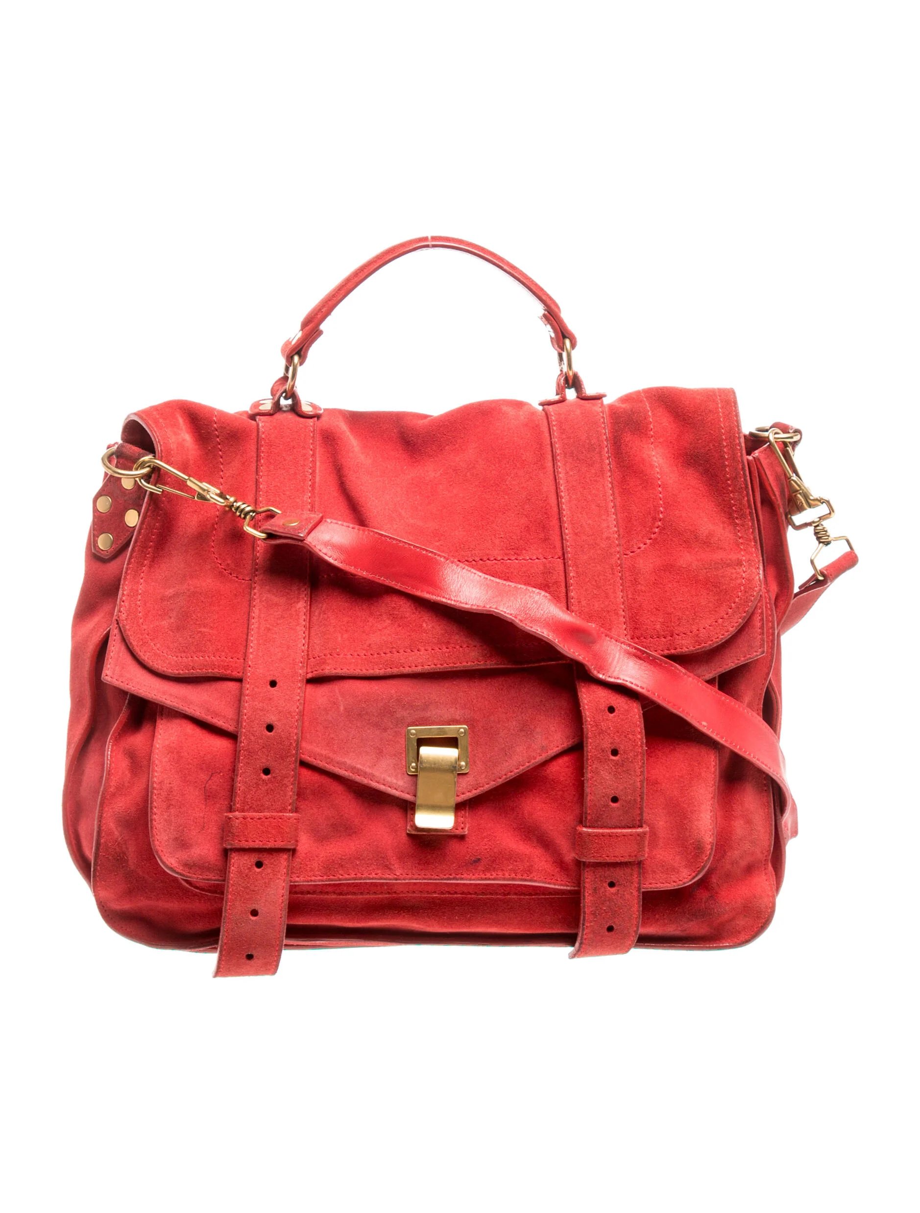 Suede Top Handle Bag