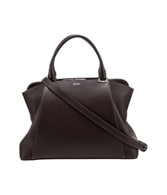 Cartier Leather Top Handle Bag W Tags