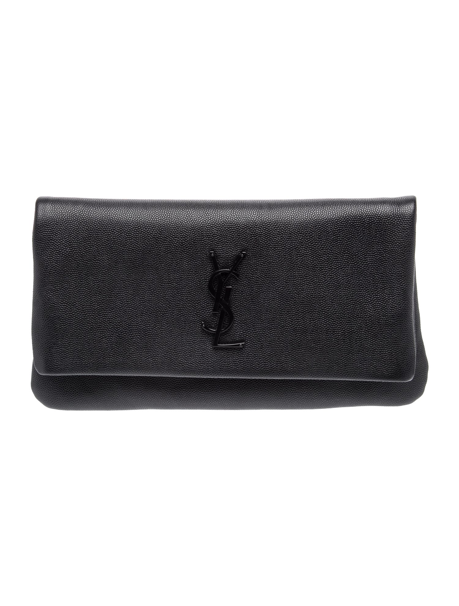 Leather Fold Over Clutch