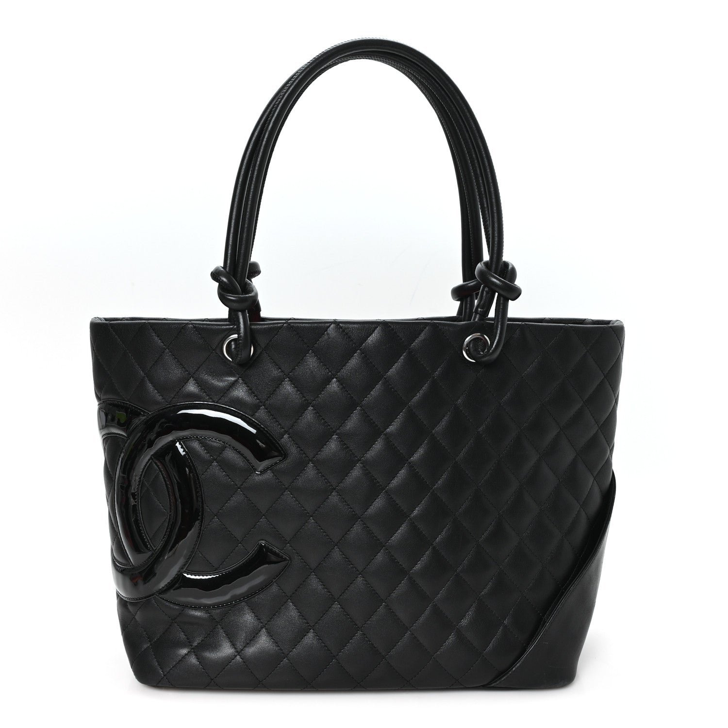 Chanel Calfskin Quilted Large Cambon Tote Black