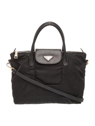 Tessuto Nylon Top Handle Bag