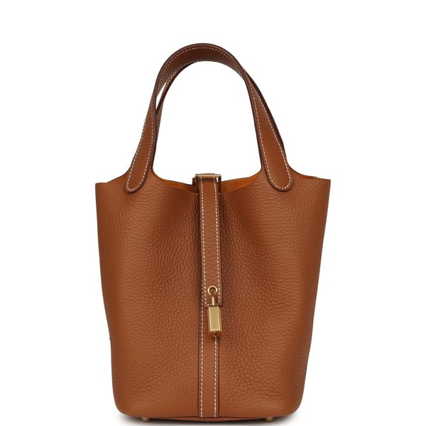 Hermes Picotin Lock 18 Gold Clemence Gold Hardware