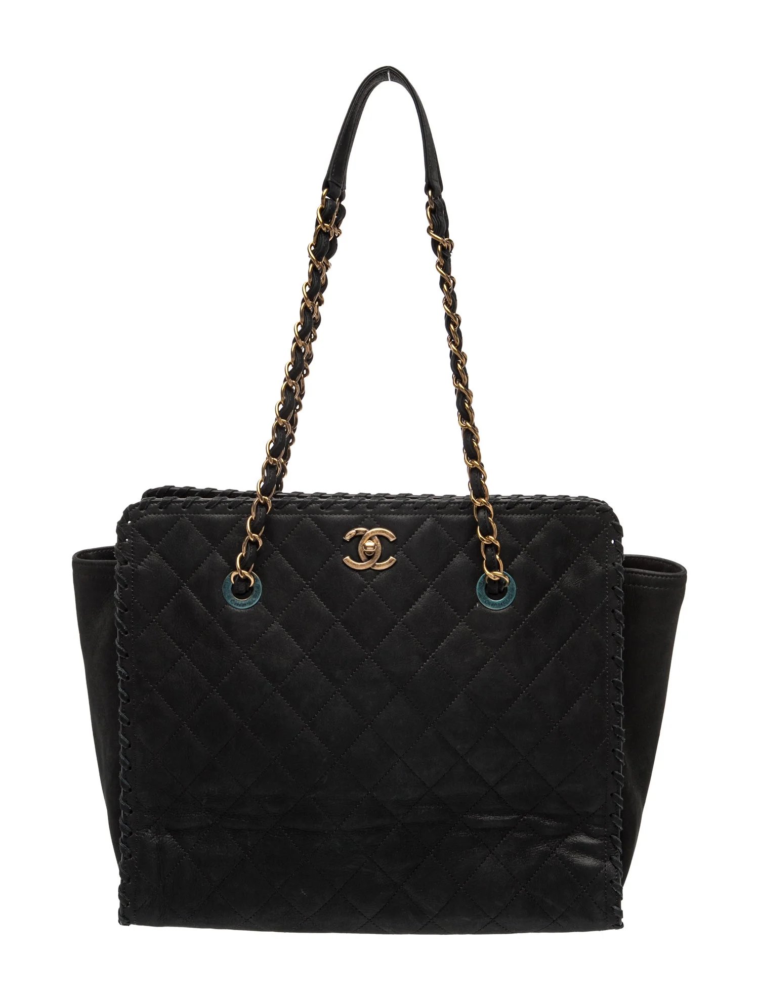 Iridescent Happy Stitch Shopping Tote