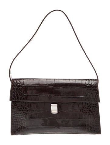 Furla Embossed Leather Shoulder Bag