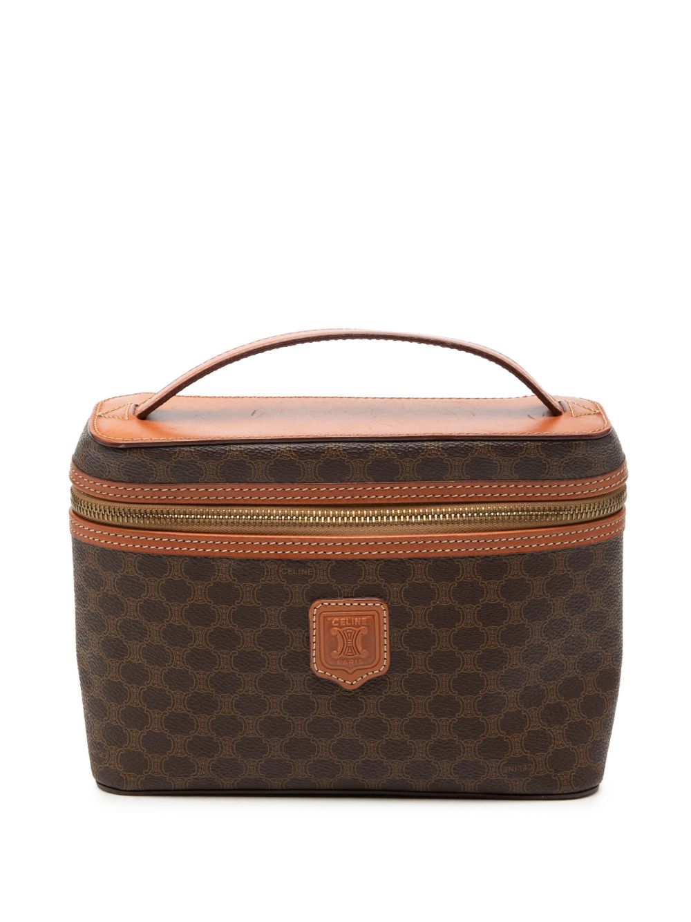 20th Century Macadam Coated Canvas vanity bag
