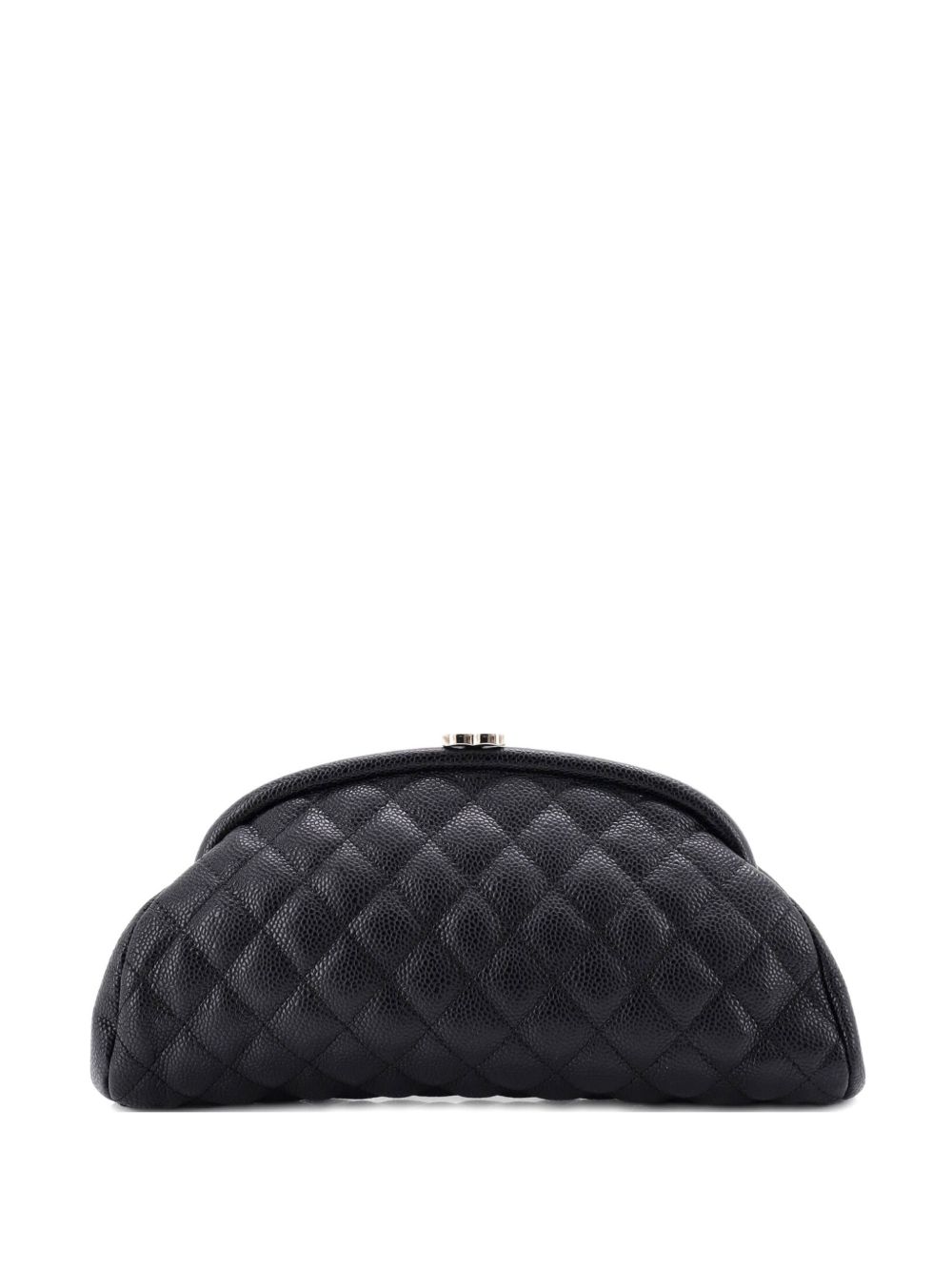Timeless Quilted Caviar clutch bag