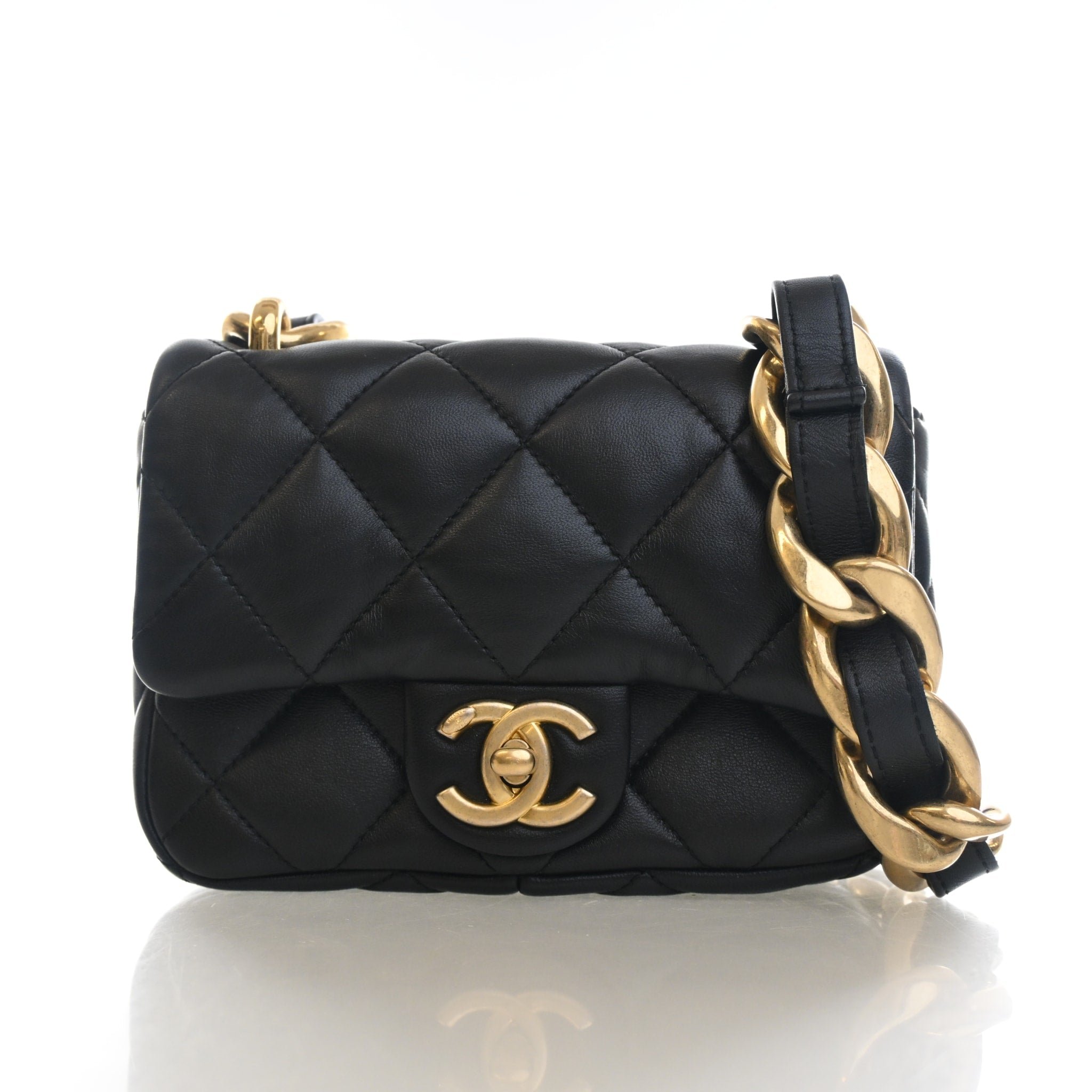 Chanel Mini Lambskin Funky Town Flap Bag