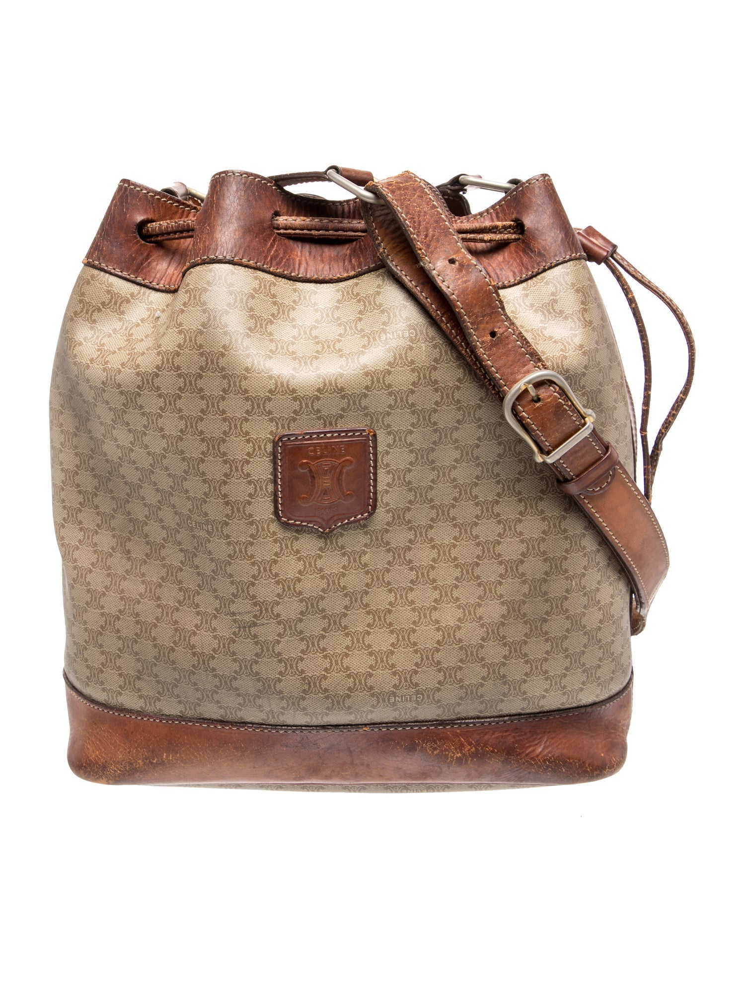 Celine Leather Bucket Bag