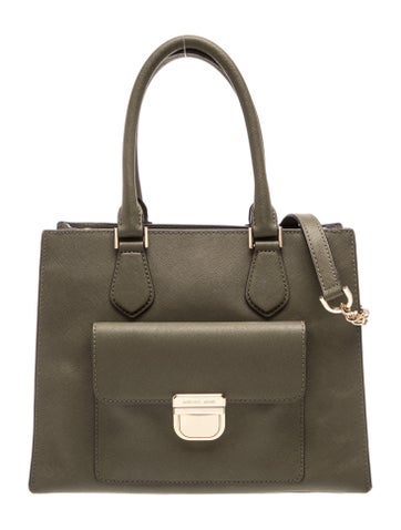 Saffiano Leather Top Handle Bag