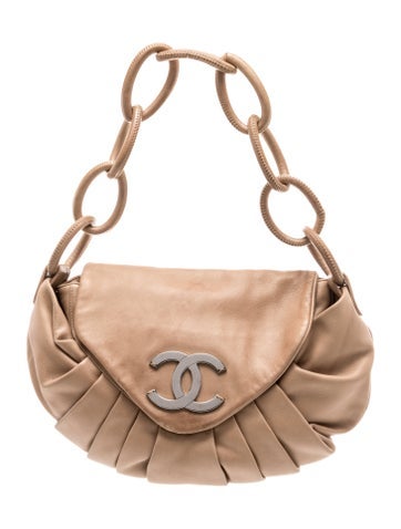 Pleated CC Rings Shoulder Bag
