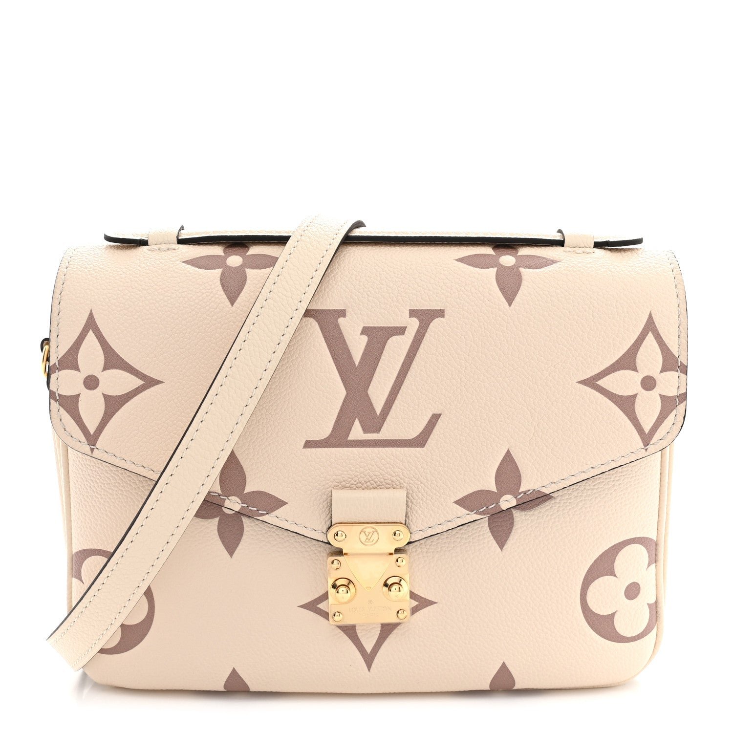Louis Vuitton Empreinte Monogram Giant Pochette Metis Creme Bois De Rose