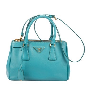 Leather Small Galleria Double Zip Tote