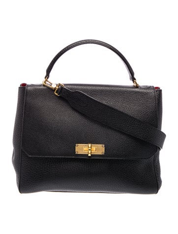 Leather Top Handle Bag