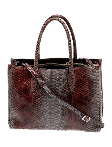 Lanvin Snakeskin Top Handle Bag
