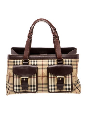 Haymarket Check Top Handle Bag