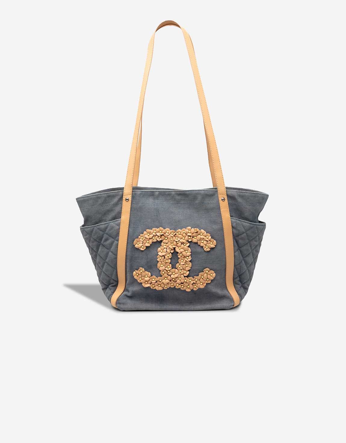 
		Shopping Tote Medium Denim / Calf Blue / Beige    