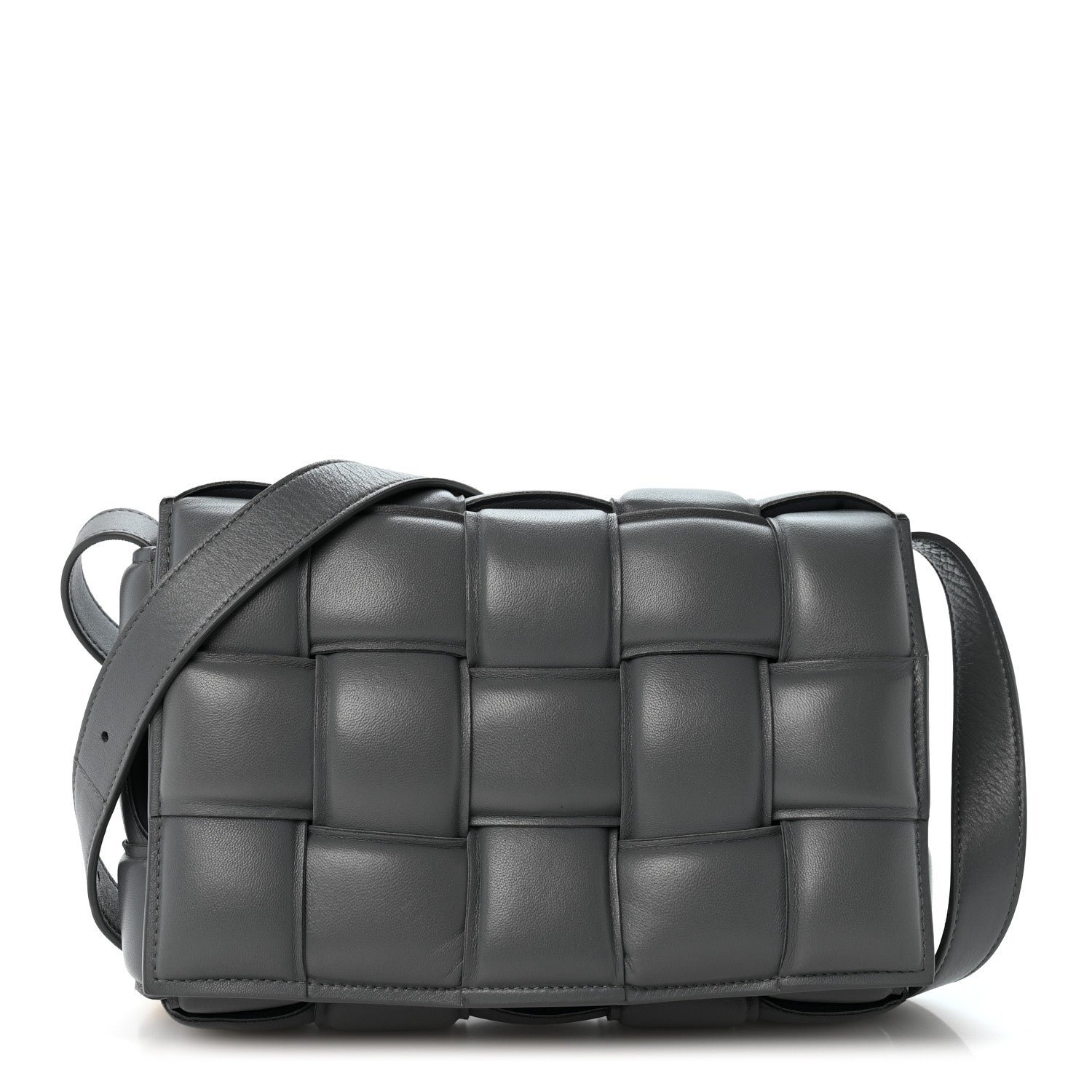 Bottega Veneta Bottega Veneta Nappa Maxi Intreccio Padded Cassette Crossbody Bag Thunder