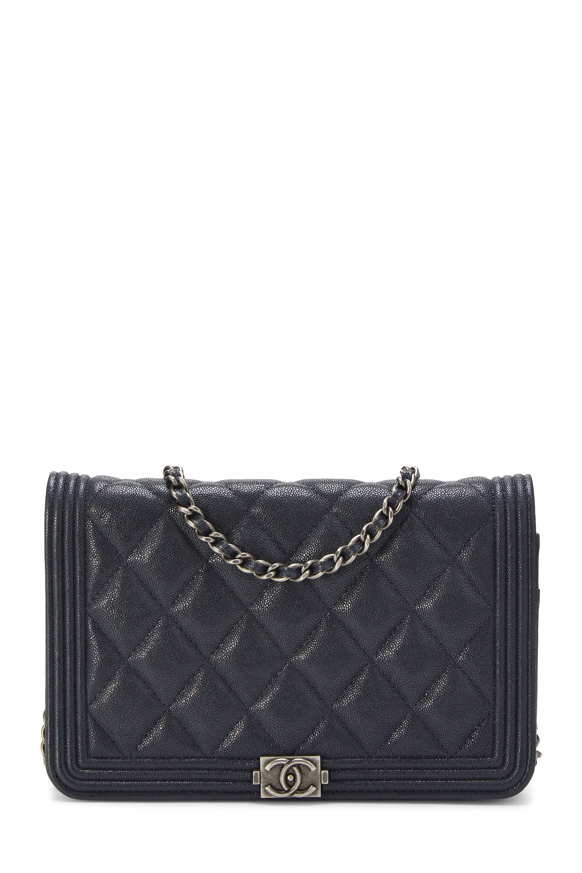 Navy Caviar Boy Wallet on Chain (WOC)