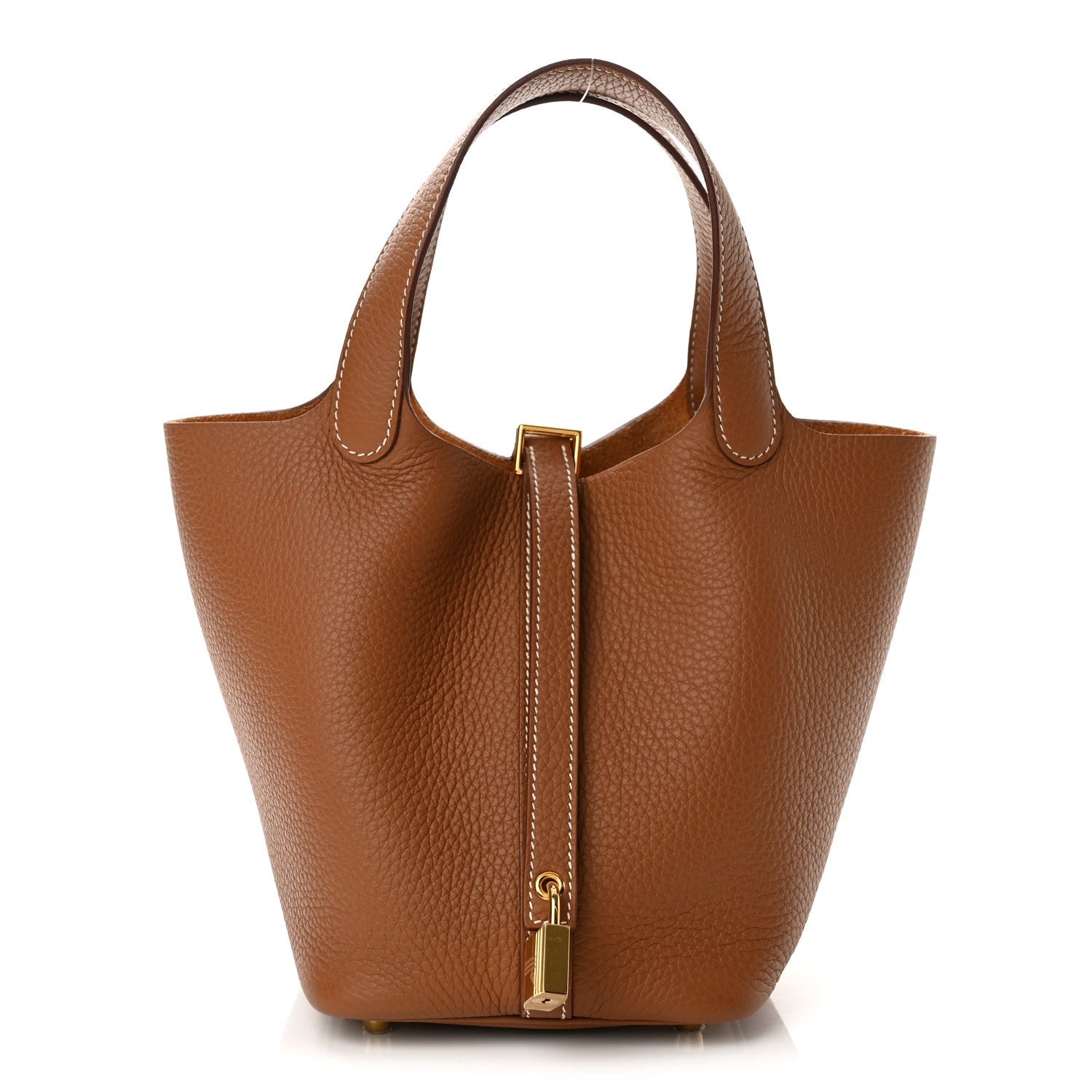 Hermes Taurillon Clemence Picotin Lock 18 PM Gold