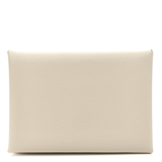 Hermes Evercolor Calvi Duo Card Case Beton
