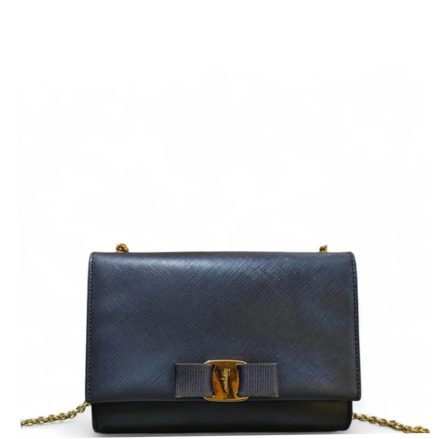 Calfskin Vara Bow Chain Wallet