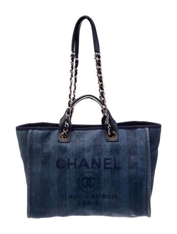 Medium Striped Deauville Shopping Bag