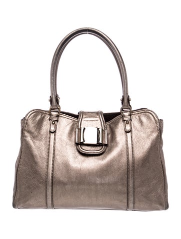 Ferragamo Leather Top Handle Bag