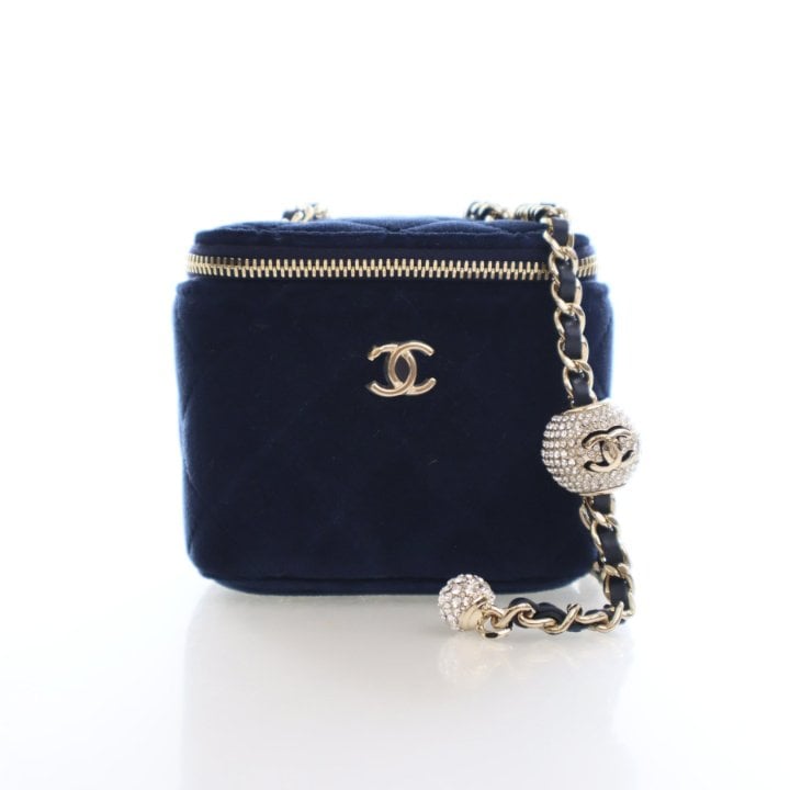Chanel Mini Velvet Pearl Crush Vanity