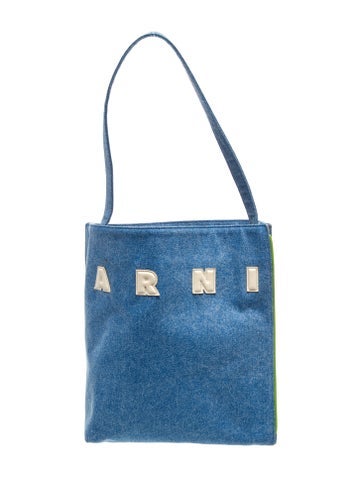 Denim Top Handle Bag