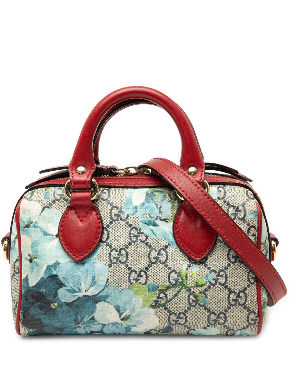 2016-2026 Mini GG Supreme Blooms Boston Bag satchel