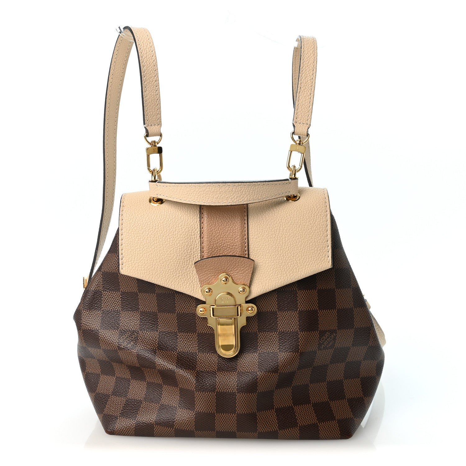 Louis Vuitton Damier Ebene Clapton Backpack Creme