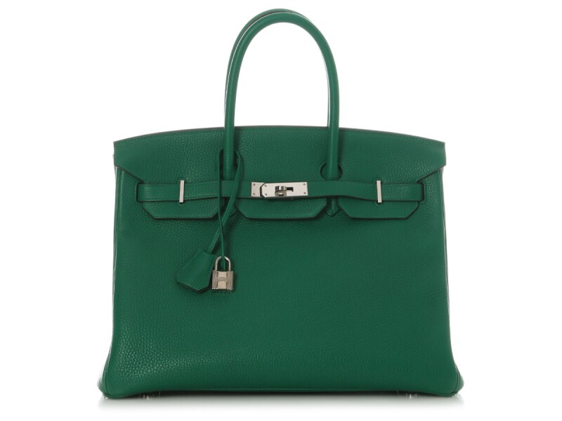 Vert Vertigo Clemence Birkin 35 Palladium Hardware, 2018