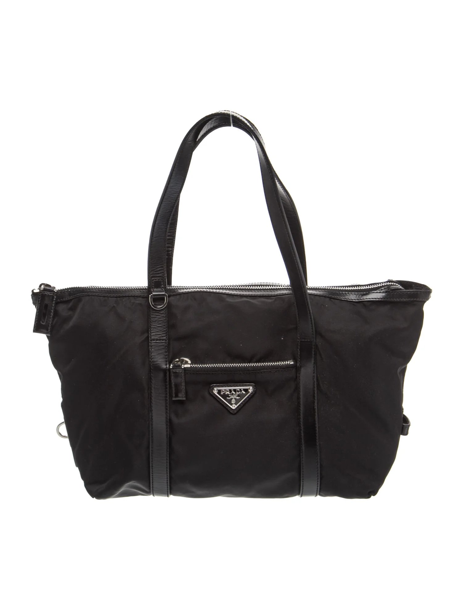 Enameled Metal Triangle Shoulder Bag