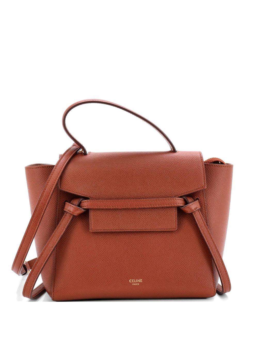 Belt Bag Textured Leather Nano shoulder bag
