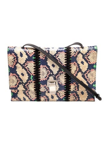 Embossed Leather Crossbody Bag
