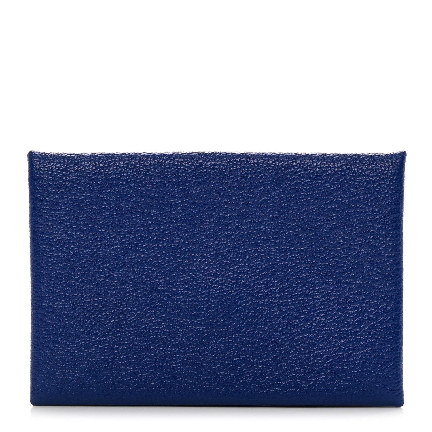 Hermes Chevre Mysore Calvi Card Case Bleu Electrique