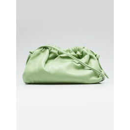Mansur Gavriel Mansur Gavriel Pale Green Lambskin Leather Mini Cloud Clutch Bag