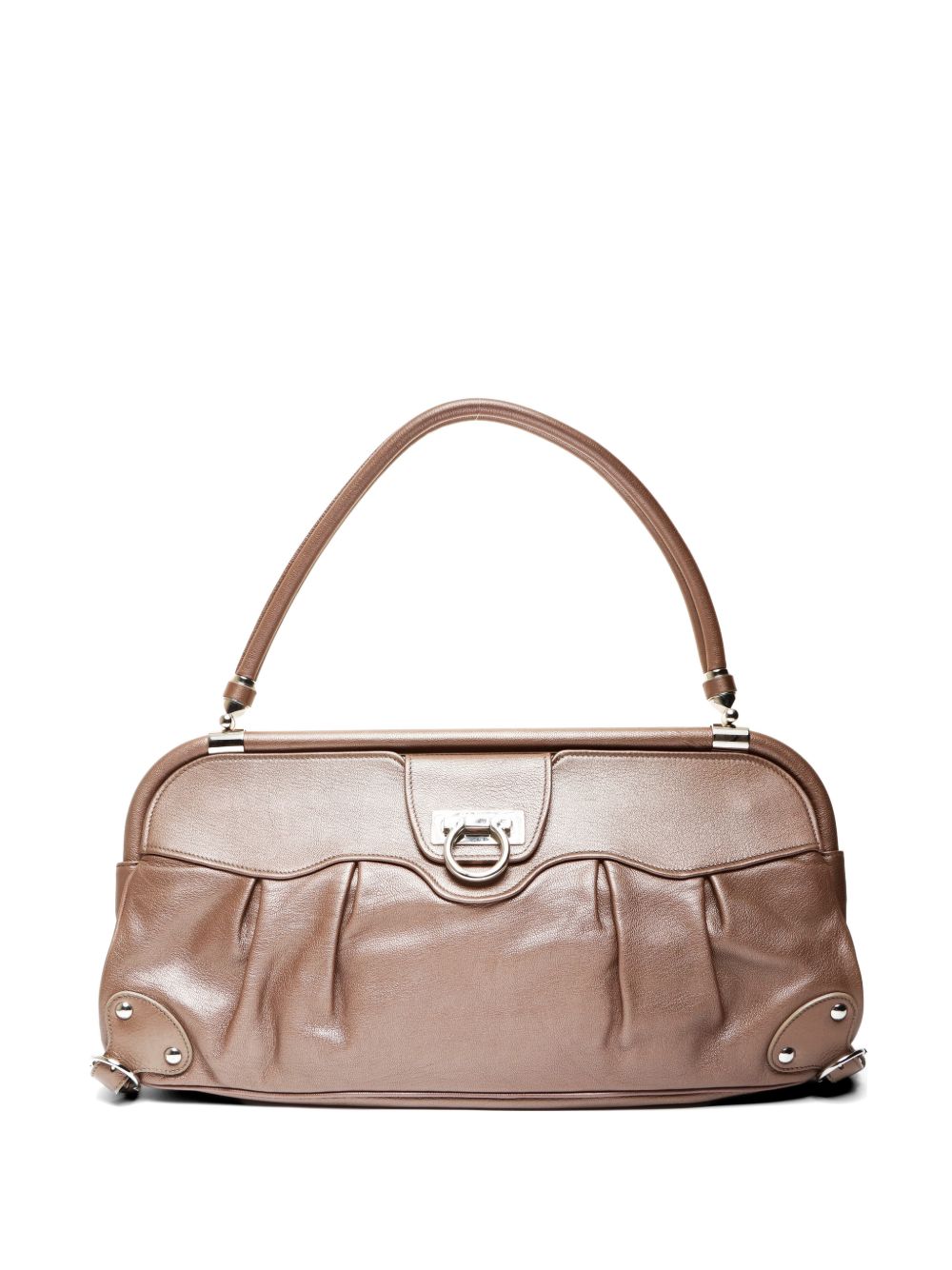 2000s Ganchini leather shoulder bag