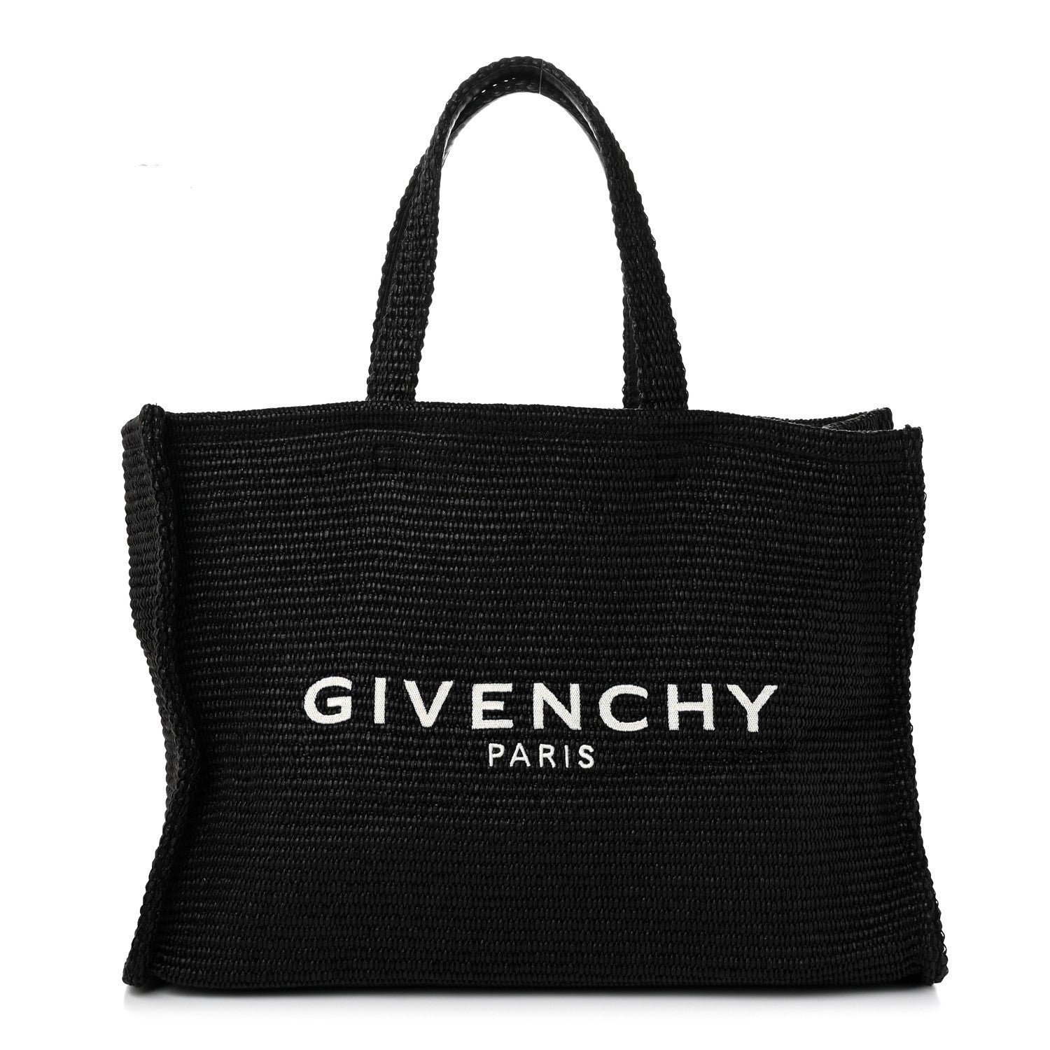 Givenchy Raffia Large G Shopping Tote Black