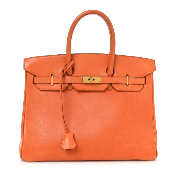 Hermes Gulliver Birkin 35 Orange