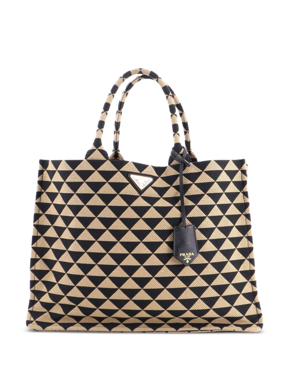 Symbole Shopper Jacquard Large tote bag