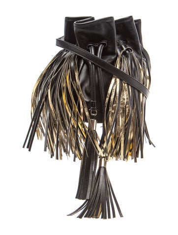 Sara Battaglia Leather Bucket Bag