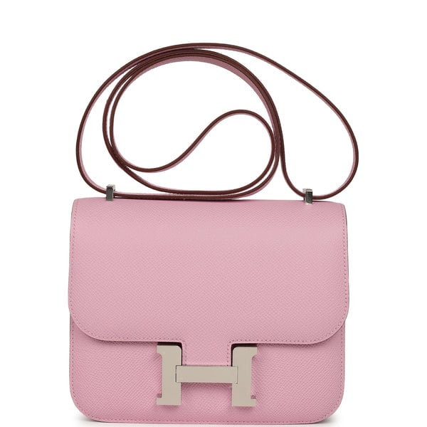 Hermes Constance 18 Mauve Sylvestre Epsom Palladium Hardware