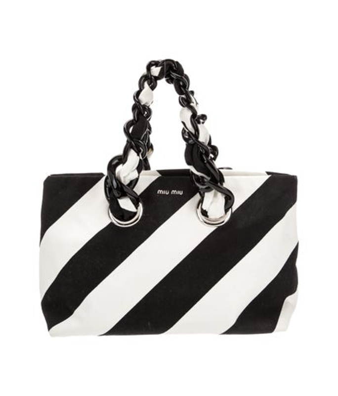 Miu Miu Miu Canvas Top Handle Bag