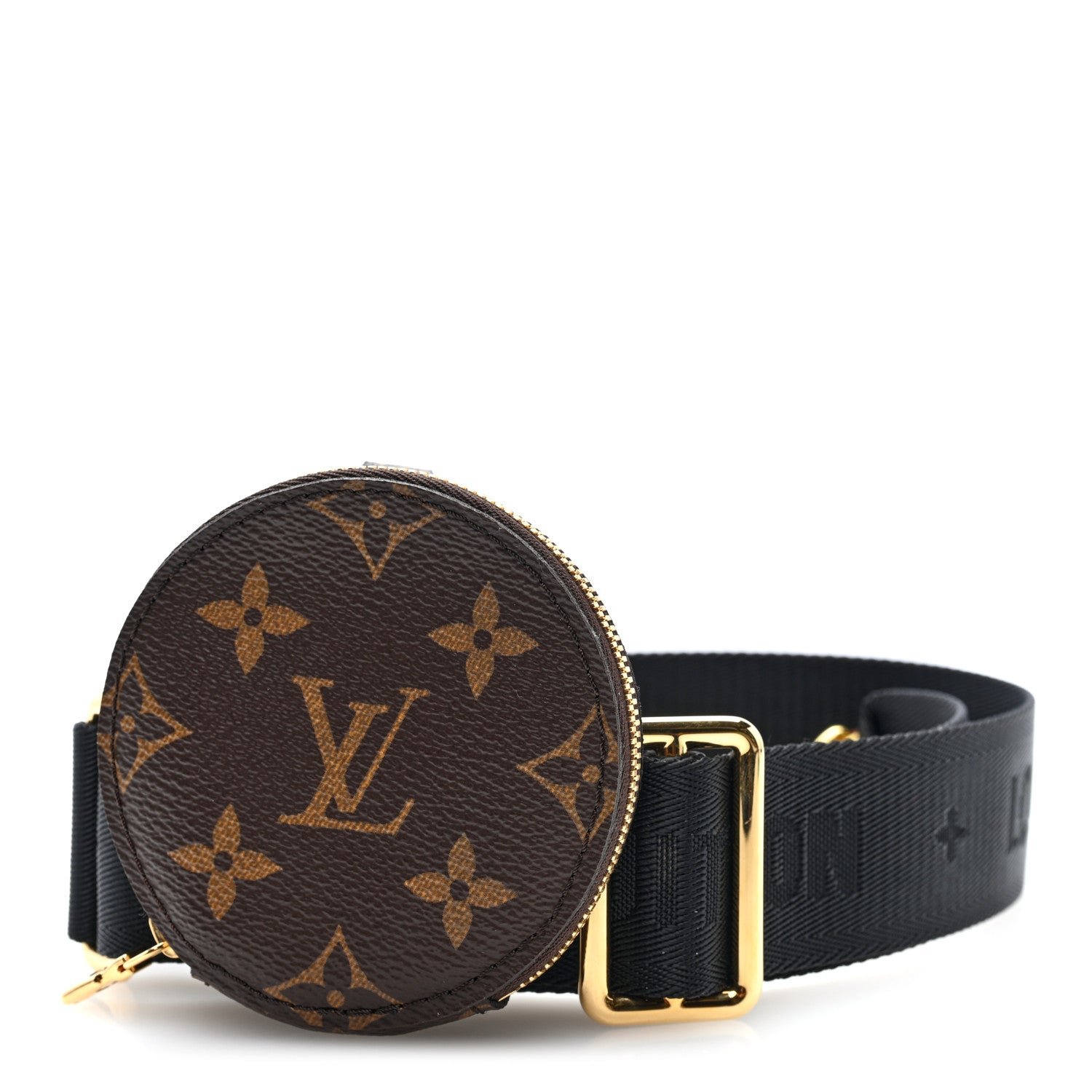 Louis Vuitton Monogram Multi Pochette Accessories Bandouliere Shoulder Strap Black